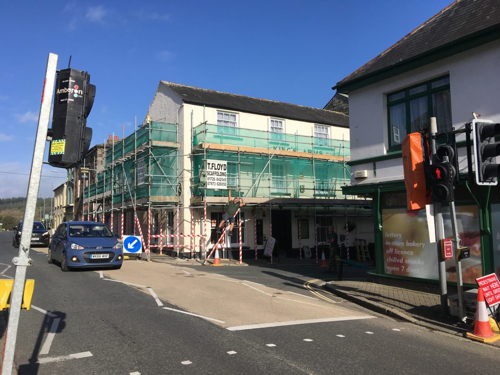 Scaffolding structure installed by T Floyd Scaffolding Ltd